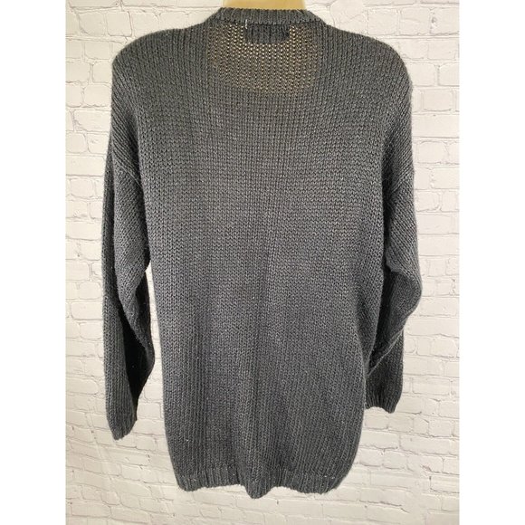 Cabin Creek Chunky Knit Christmas Tree Shoulder Pad Jingle Bell Beaded Sweater L - Picture 4 of 9